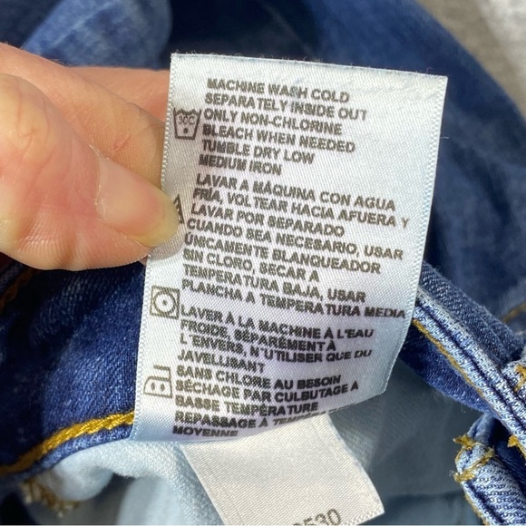 Dickies Curvy Straight Leg Jeans Women's 6 Blue Mid Rise Stretch Casual Denim - Picture 7 of 16